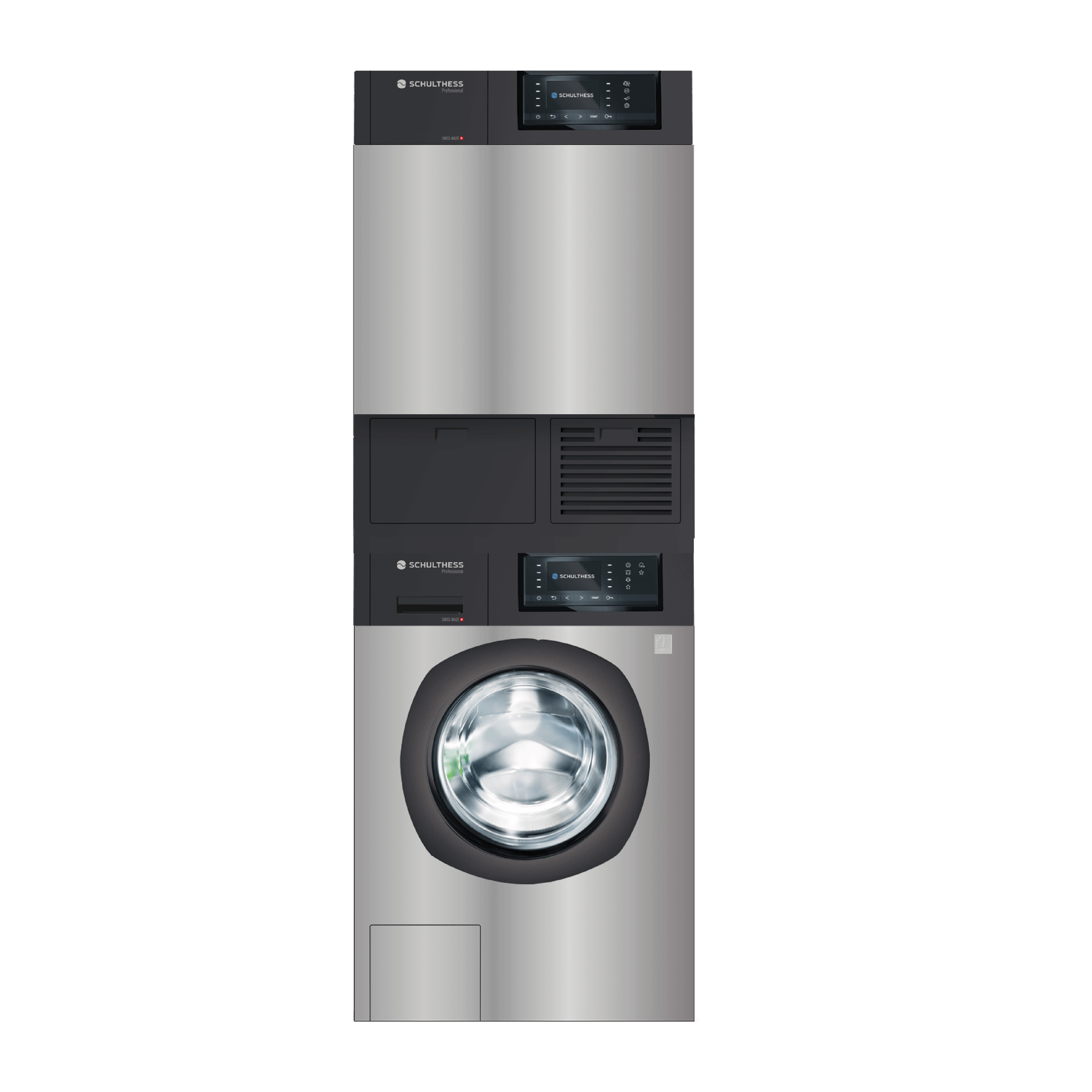 Schulthess Topline 8kg stacked commercial washer/dryer