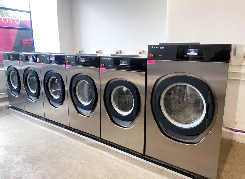 A line of Schulthess Washing Machines