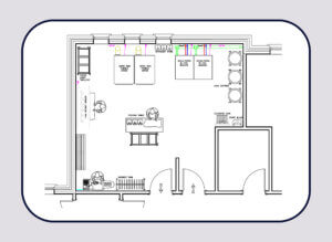 Laundry room plan for Care home in Uttoxeter